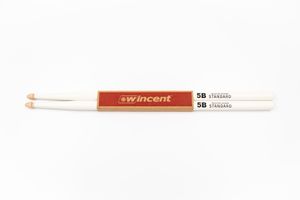 Hovedbilde Wincent 5B White (W-5BCW) trommestikker (1 par)