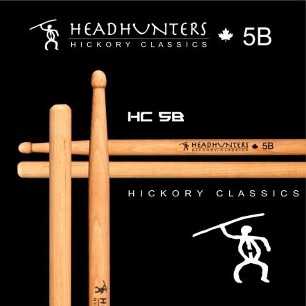 Headhunter Hickory Classic 5A trommestikker (1 par)