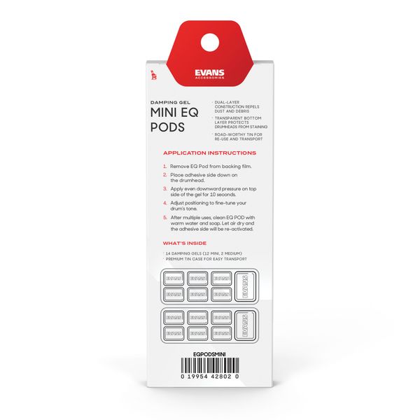 Evans EQ pods MINI for tonekontroll